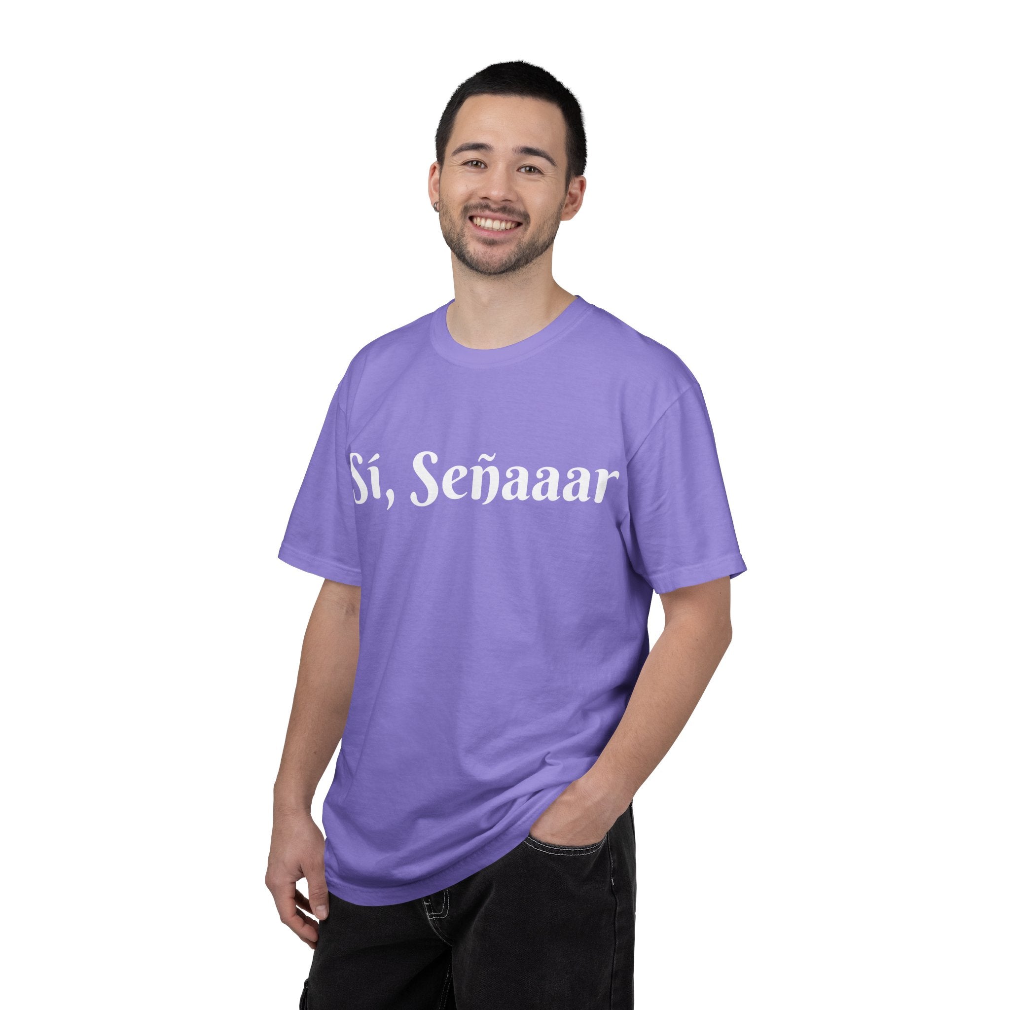 Sí, Señaaar - Classic White Garment-Dyed T-Shirt