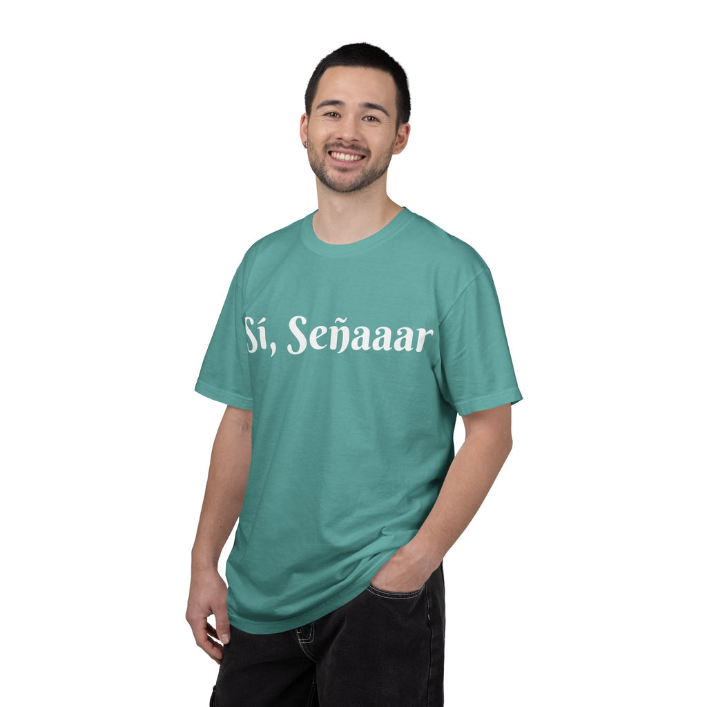 Sí, Señaaar - Classic White Garment-Dyed T-Shirt