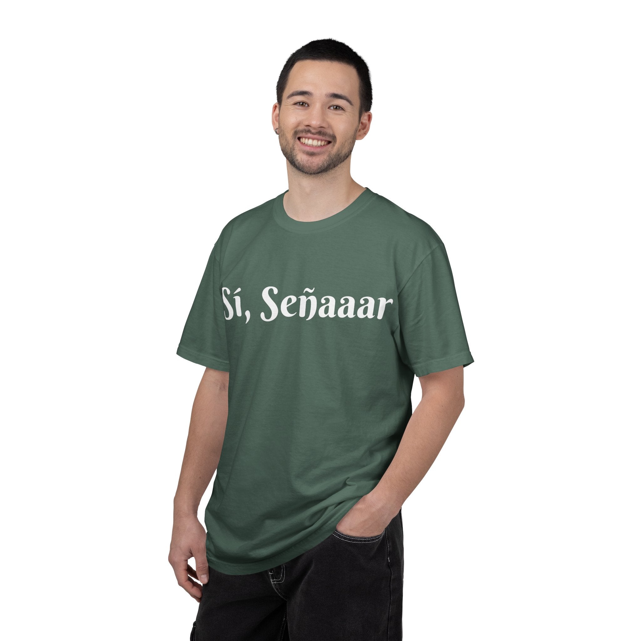 Sí, Señaaar - Classic White Garment-Dyed T-Shirt