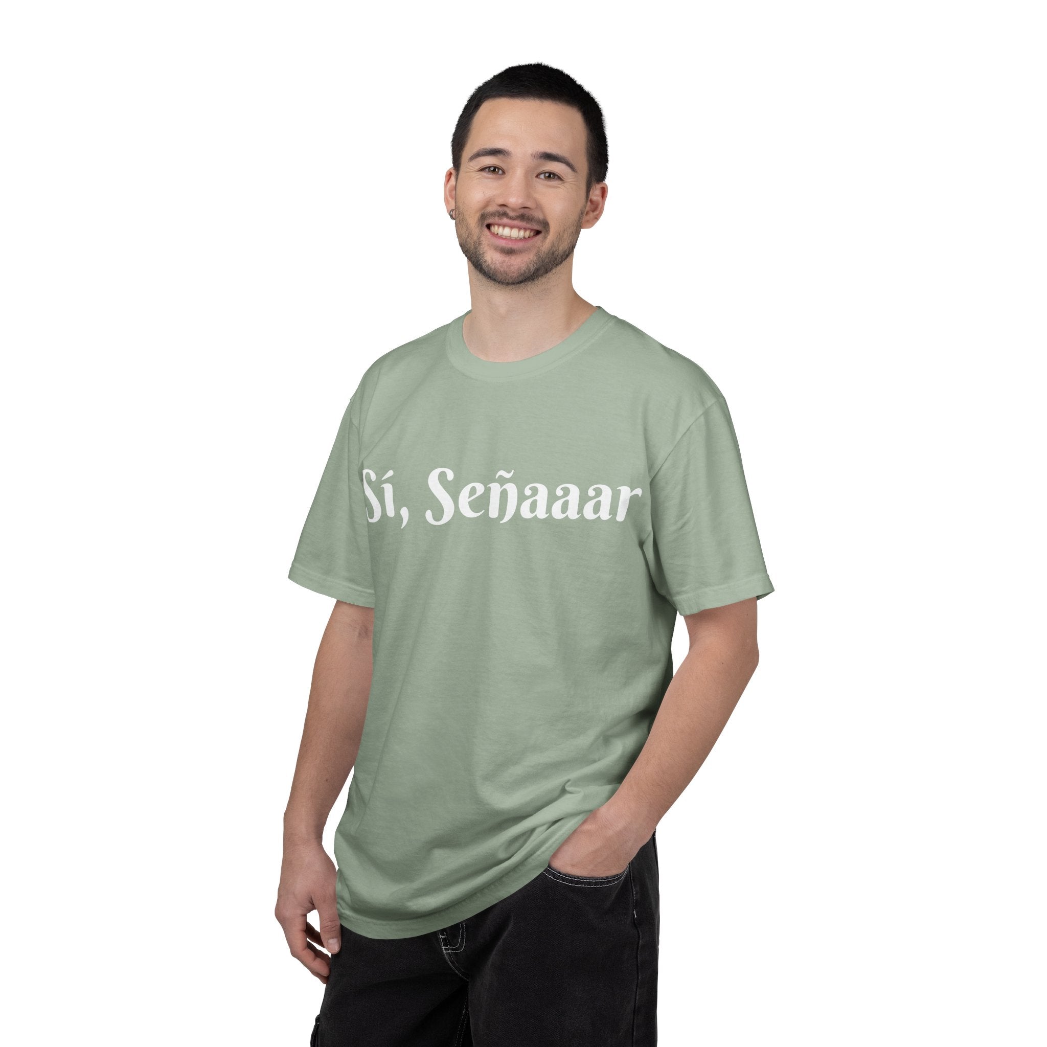 Sí, Señaaar - Classic White Garment-Dyed T-Shirt