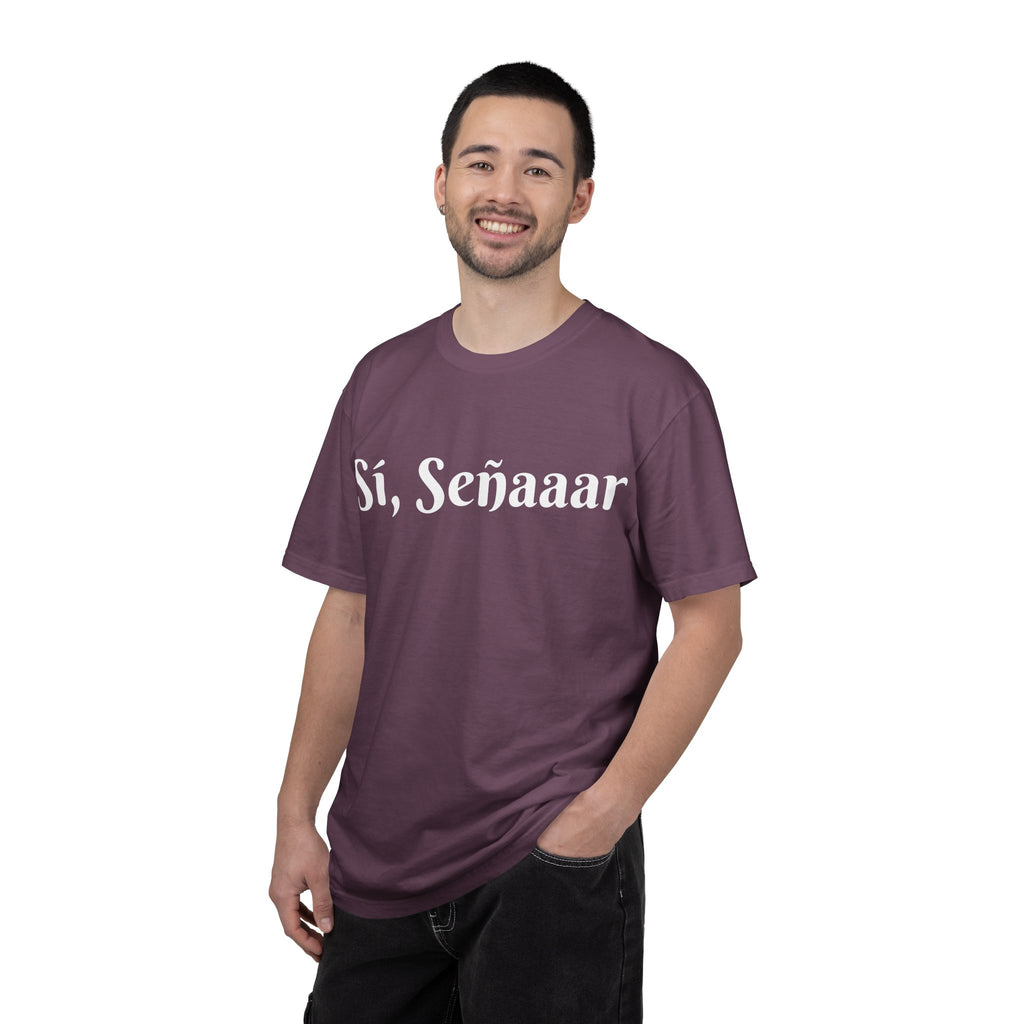 Sí, Señaaar - Classic White Garment-Dyed T-Shirt