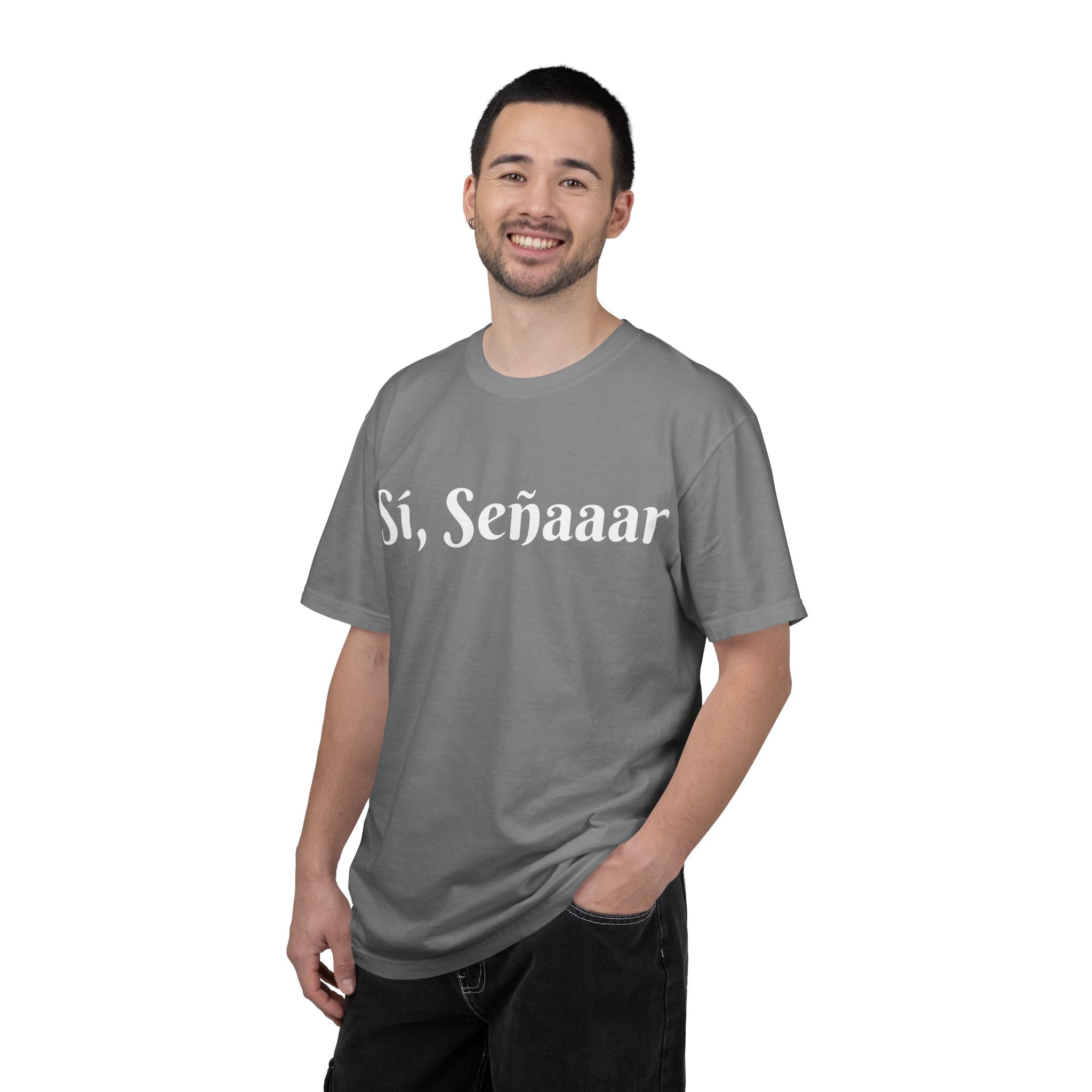 Sí, Señaaar - Classic White Garment-Dyed T-Shirt