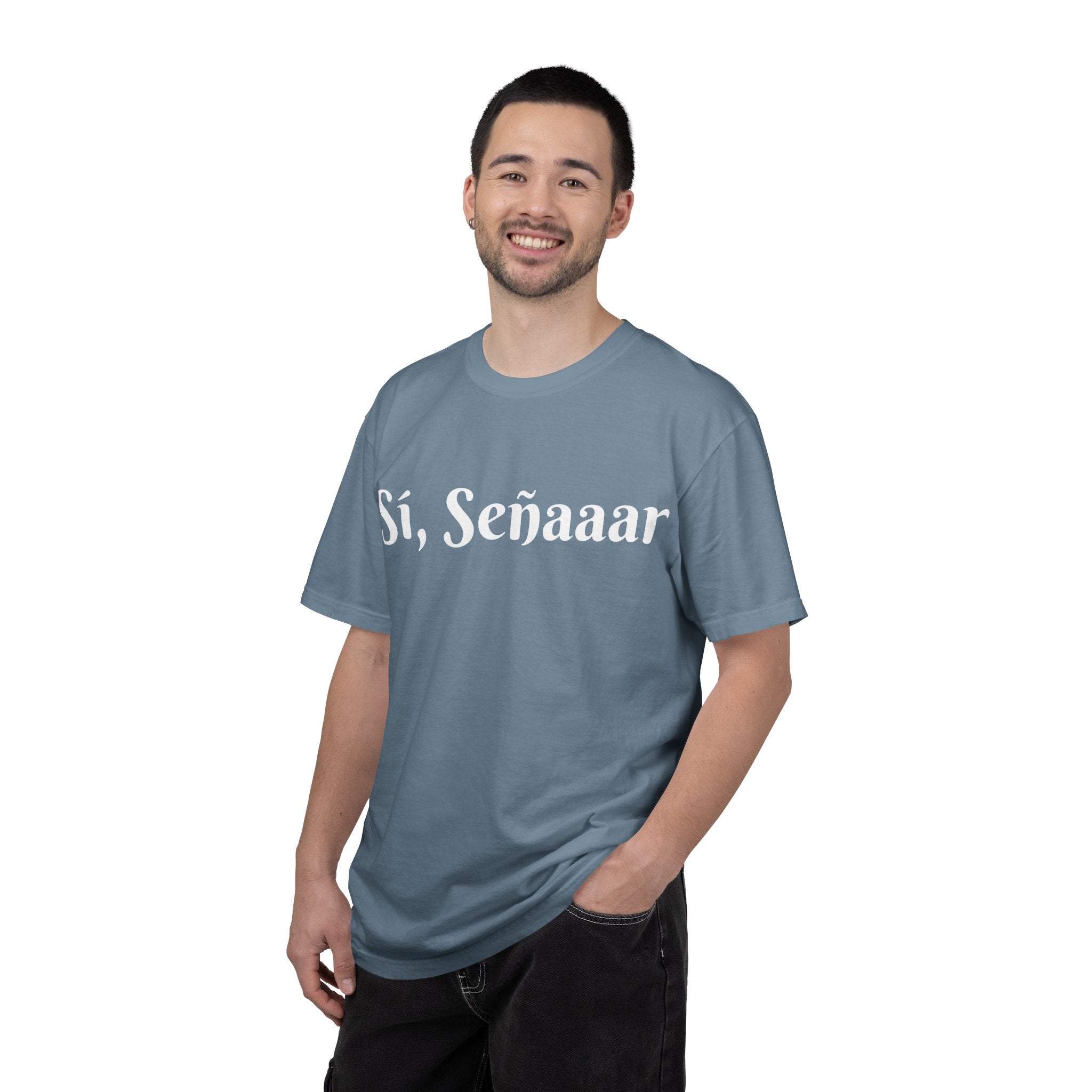 Sí, Señaaar - Classic White Garment-Dyed T-Shirt