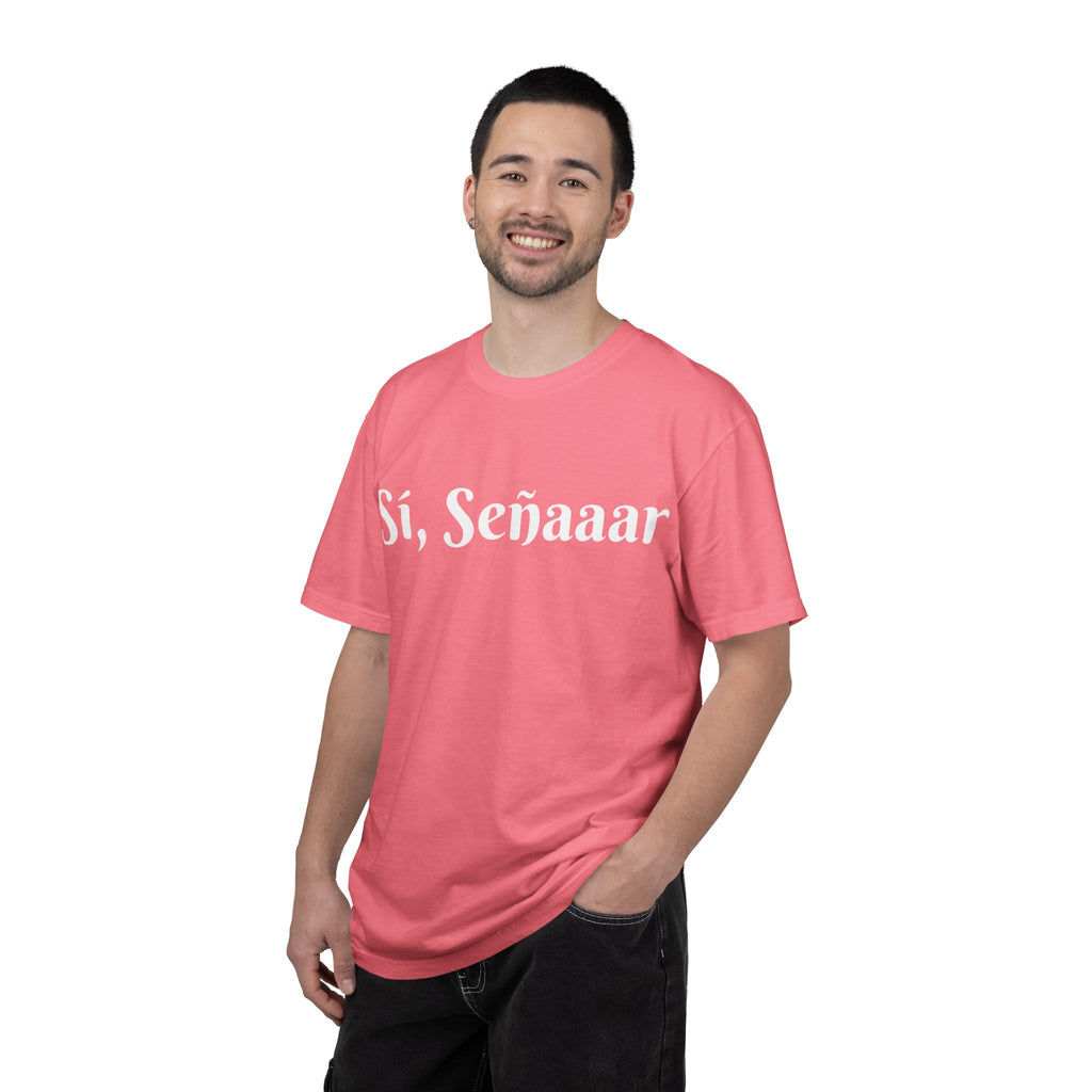 Sí, Señaaar - Classic White Garment-Dyed T-Shirt